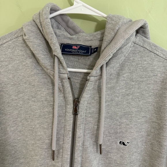Vineyard vines men’s gray Zip-Up Hoodie size M sweatshirt jacket - Picture 4 of 8